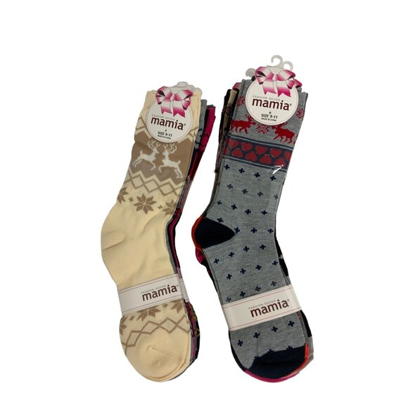 Cozy Winter Wonderland Festive Holiday Socks Multipack 12 Pairs - Picture 5 of 8